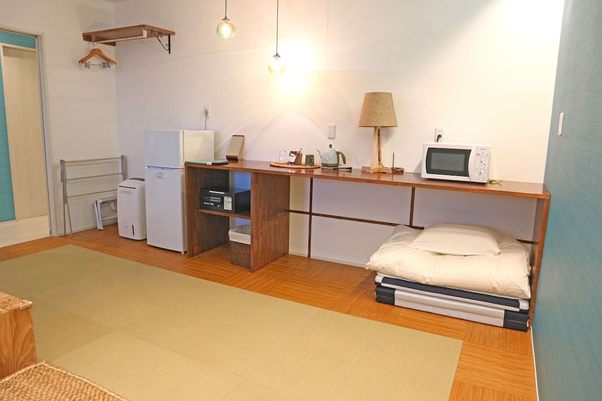 japanese style room, ocean view (no housekeeping) | individually decorated, individually furnished, iron/ironing board