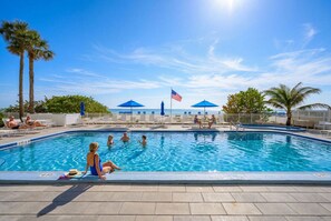 Una piscina riscaldata