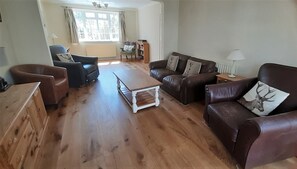 TV, DVD player, books