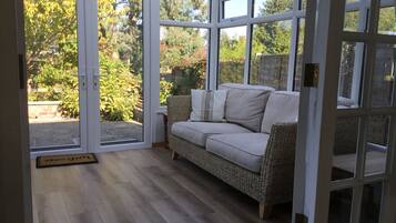 TV, DVD player, books