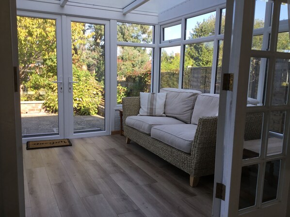 TV, DVD player, books