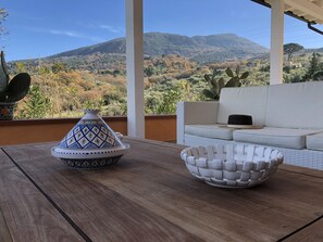 Terrace/patio - Villa Giulia with swimming pool (CEFALU')
