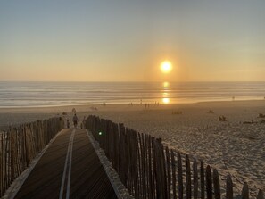 Beach nearby, sun-loungers