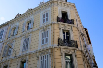 Our building, the flat is on the 3rd floor with little balcony