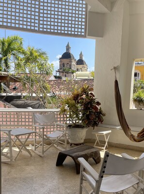 Terrace/patio - Charming 2 BR Apart. in Heart of Colonial Cartagena, Colombia (Cartagena de Indias)