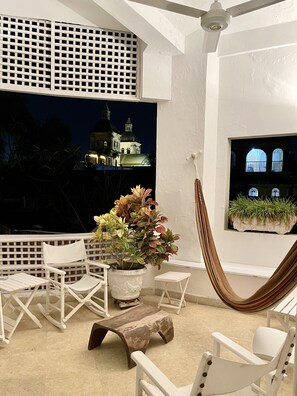 Terrace/patio - Charming 2 BR Apart. in Heart of Colonial Cartagena, Colombia (Cartagena de Indias)