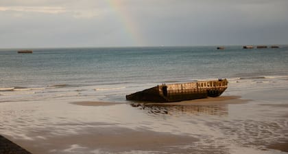 Alojamiento de alta gama en la histórica playa de Arromanches, clasificado 4 * épis