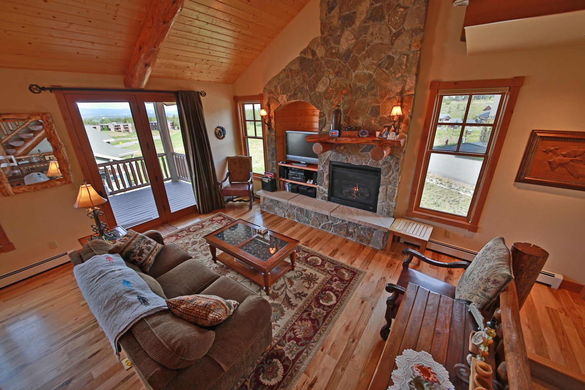 Beautiful designer home with views of the ski area and surrounding Mountains!