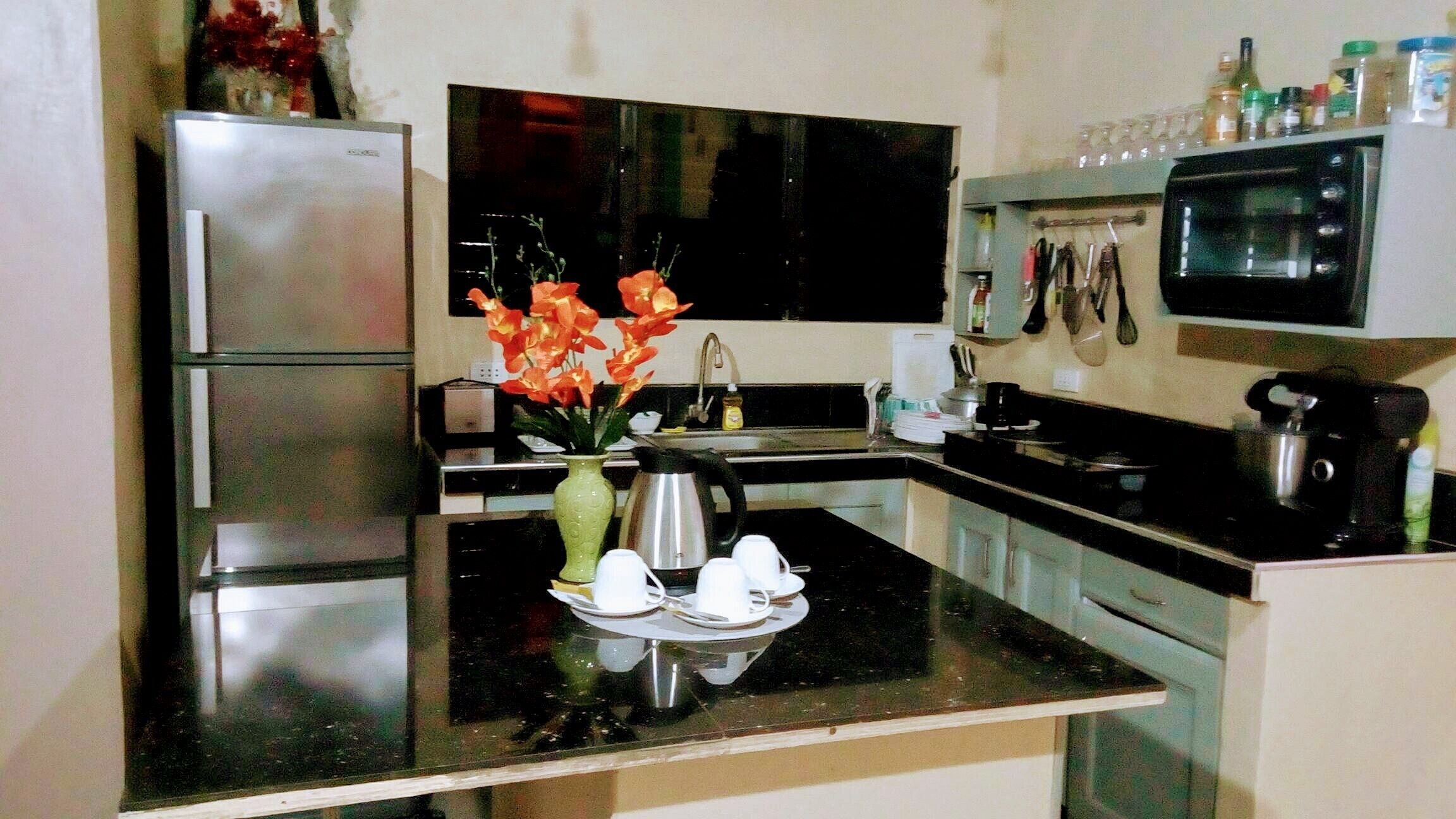 very near in waterfalls  and  a short drive away to whale shark  watching