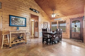 Dining - Private pool, single story, NO bunk beds, less than 5-minute drive to THE Frio River in Concan, TX (Concan)