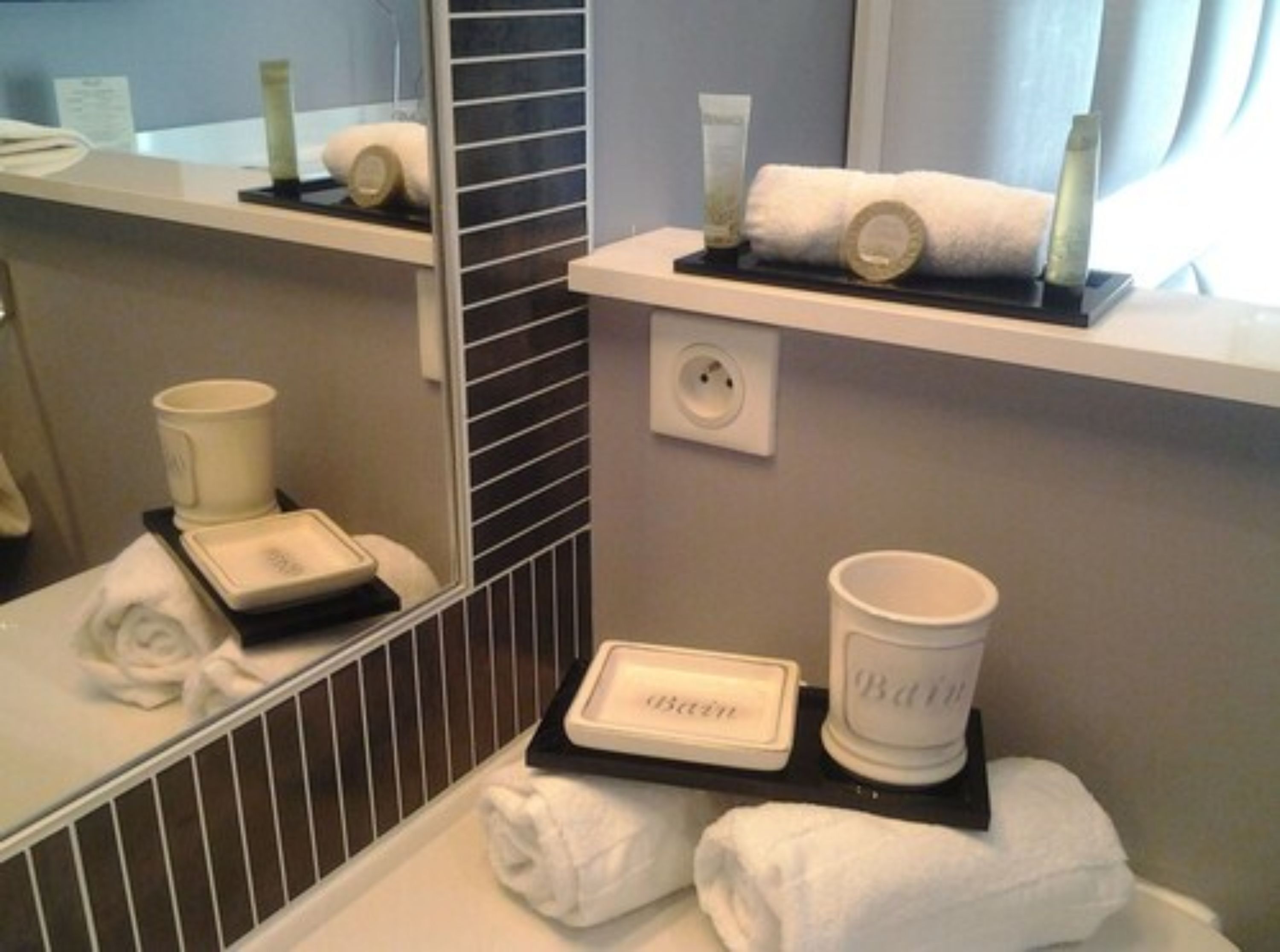 privilege double room | bathroom | free toiletries, hair dryer, towels