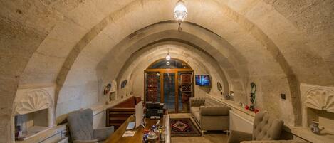 Sitteområde i lobbyen