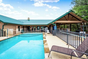Pool - Private pool, pickleball court, single story home, less than 5-minute drive to THE Frio River (Concan)