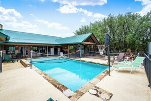 Pool - Private pool, pickleball court, single story home, less than 5-minute drive to THE Frio River (Concan)