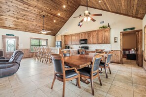 Dining - Private pool, pickleball court, single story home, less than 5-minute drive to THE Frio River (Concan)