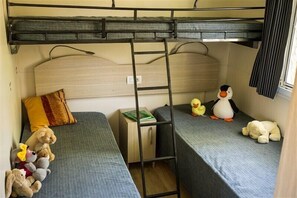 Deluxe Mobile Home | In-room safe, individually decorated, individually furnished