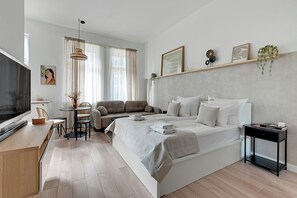 Studio classique | Literie hypoallergénique, décor unique, ameublement unique