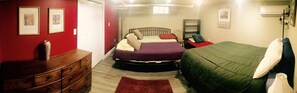 1 habitación, tabla de planchar con plancha, wifi gratis y ropa de cama