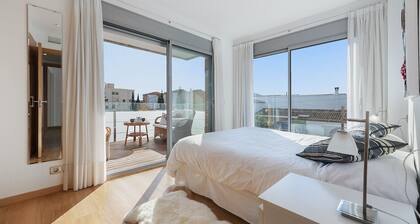 Duplex Rosas 1C - Suuri terassi porealtaalla