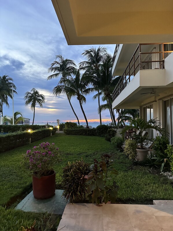 Beautiful Ground Floor Beachfront Condo at the Ixchel Beach Hotel on