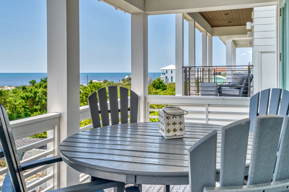 "Somewhere In The Sun" Inlet Beach Rental Gulf Views + Pool + Bikes