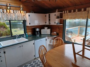 Dining - Lake Shoecraft Waterfront Log Home (Stanwood)