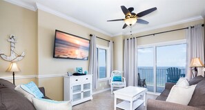 TV - Gulf Front Condo | Outdoor & Indoor Pools! (Orange Beach)