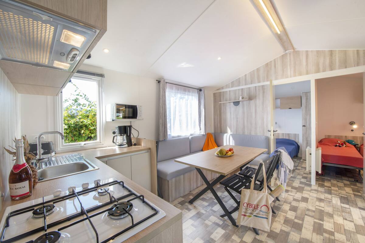 Mobile Home, 4 chambres (Gamme Quattro) | Coin séjour