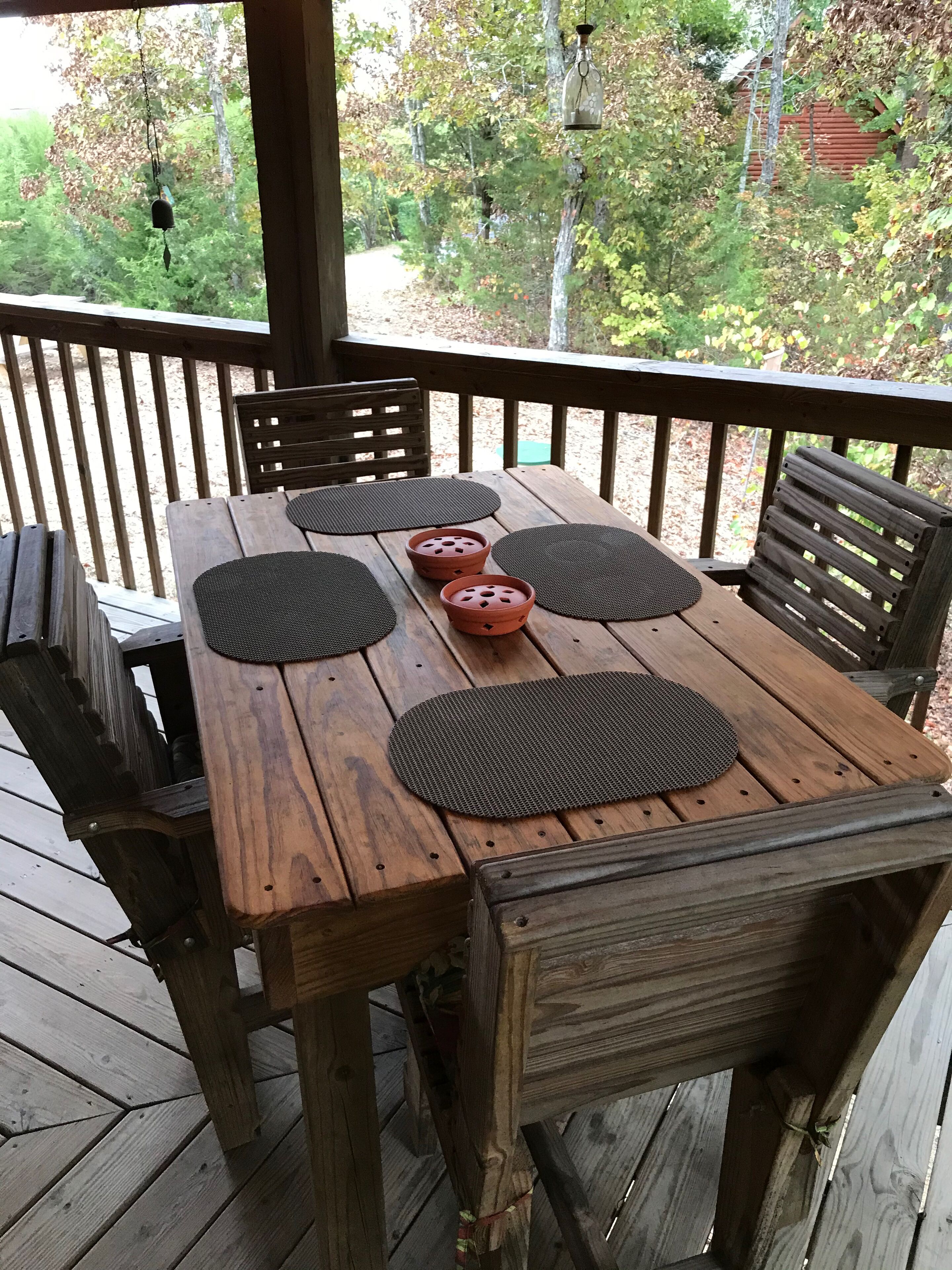 Outside high top table 