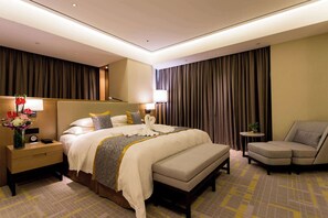 Habitación Deluxe, 1 cama King size, para fumadores | Ropa de cama 