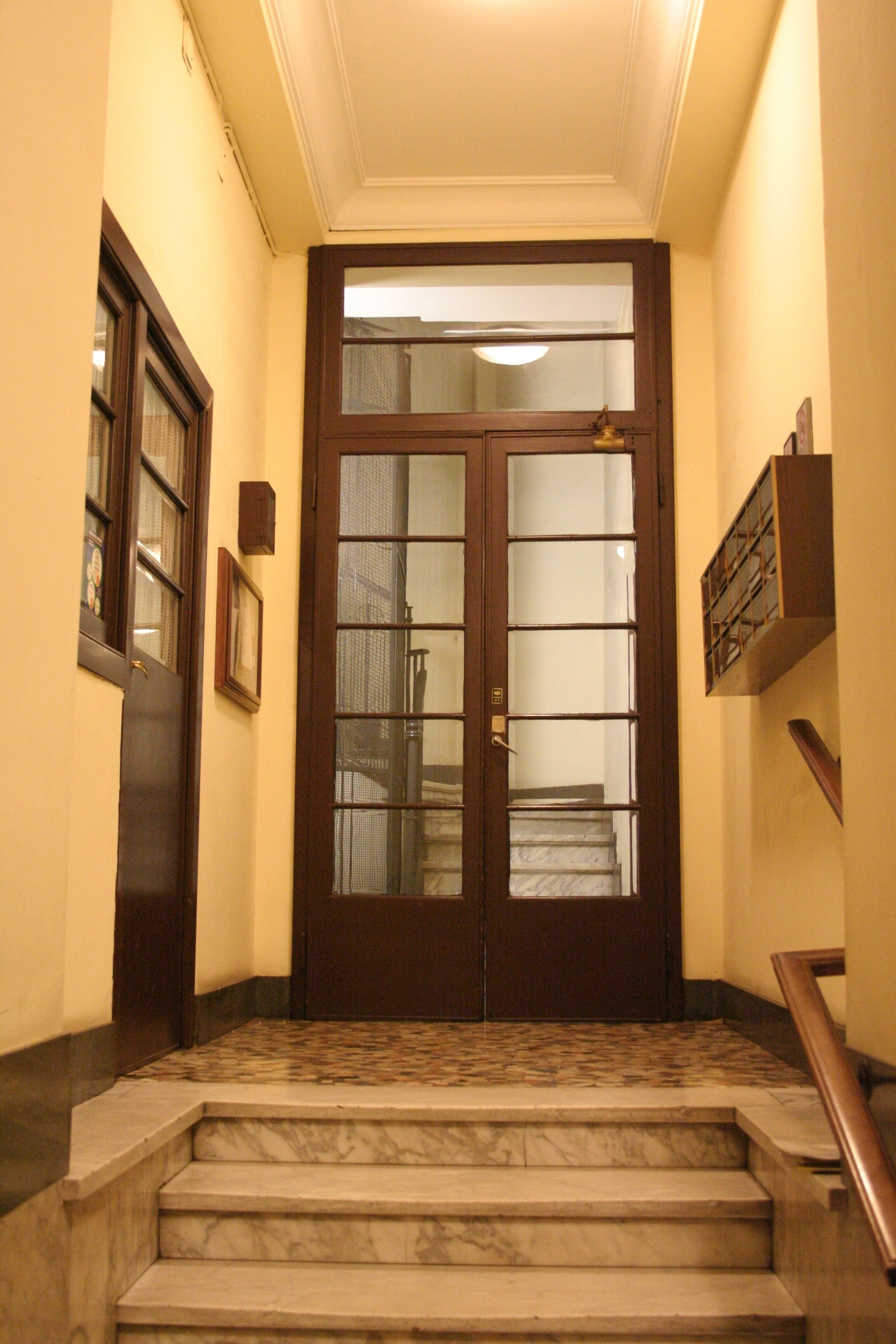 The way to the elevator