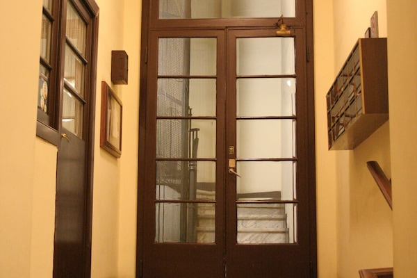 The way to the elevator