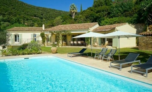 Côte d'Azur, luxury domestic villa, pool, air conditioning, sea view