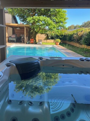 A heated pool