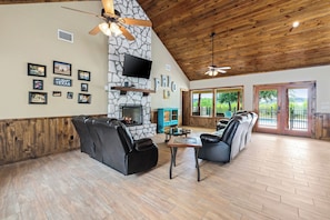 Interior - 1-story home with pool, huge outdoor gathering space, less than 5-minute drive to THE Frio River (Concan)