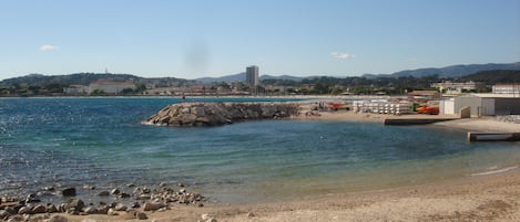 Vlak bij het strand