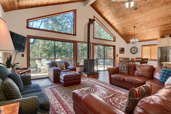 TV, fireplace, DVD player