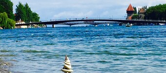 Fantastisk lägenhet med utsikt över Rhen 163m², 5 BR., Stor terrass