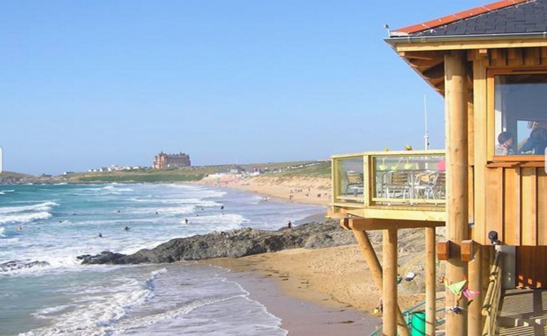 Fistral beach in Newquay 15 mins drive