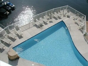 A heated pool -  No Steps to Waterfront Condo - Main Channel View, Poolside Access (Osage Beach)