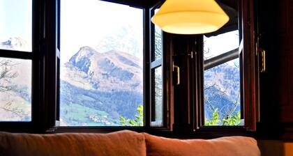 Vuorinäköala Picos de Europa: ssa. Salaisuus.