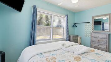 1 間睡房、熨斗/熨衫板、免費 Wi-Fi、床單