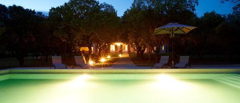 Una piscina riscaldata