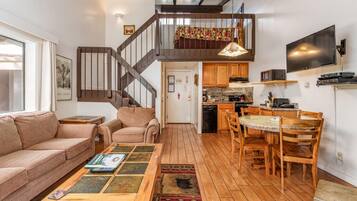 TV, fireplace, DVD player
