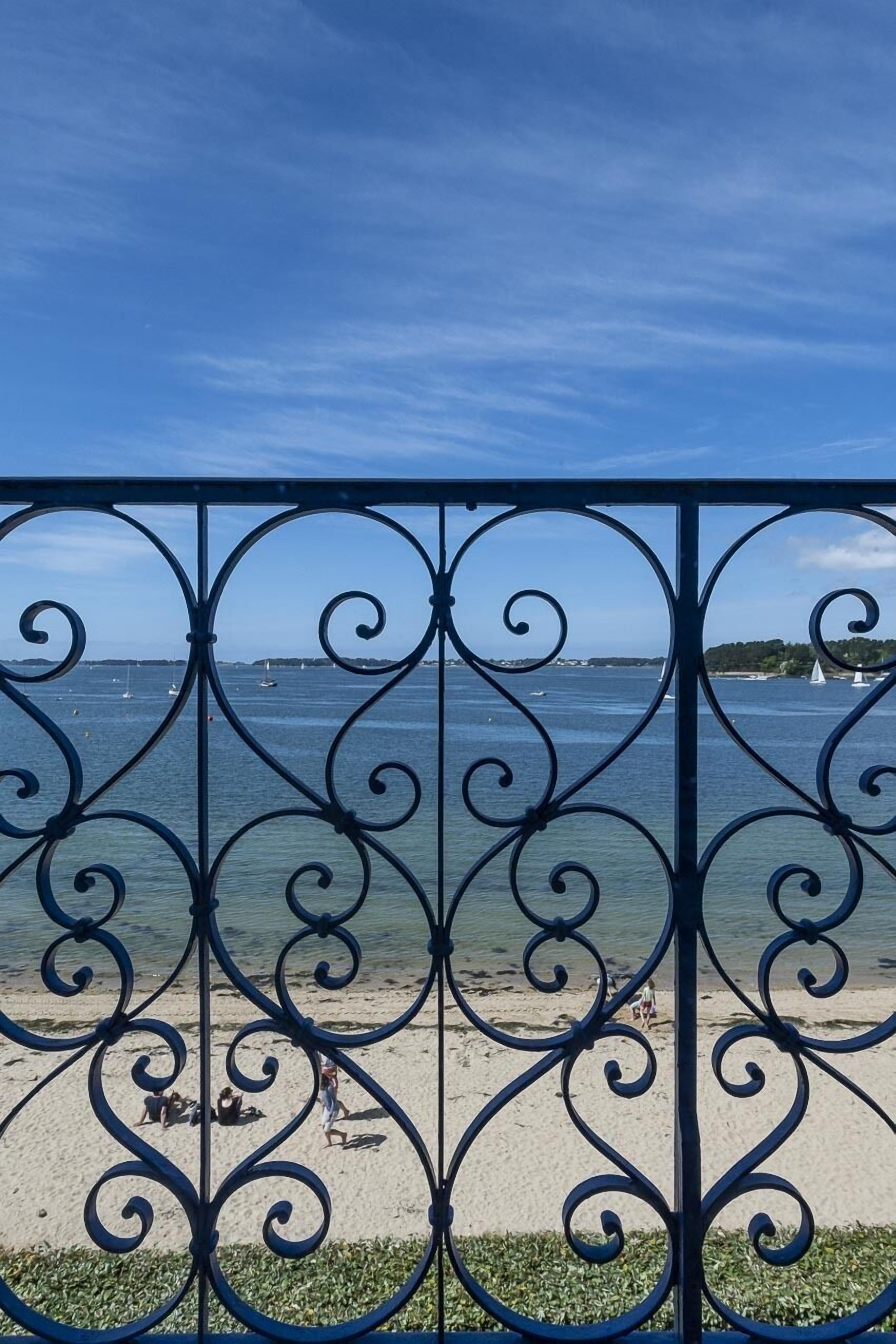 Large house by the sea on an island without cars