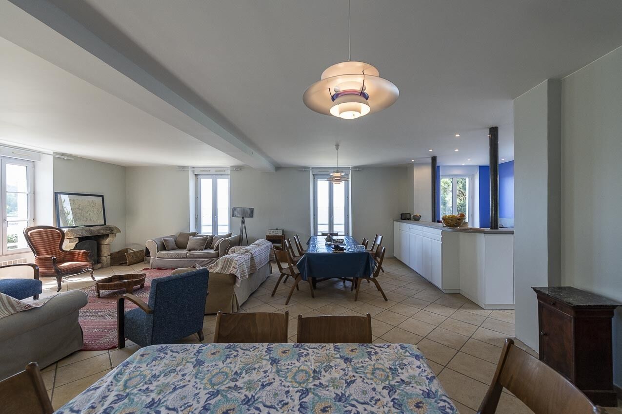 Large house by the sea on an island without cars