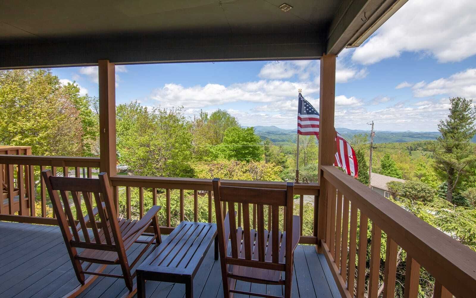 Mountain Home with Wrap-Around Deck Views