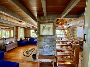 Smart TV, fireplace, books, stereo - Luxury Log Cabin and 40 acres on Douglas Lake (Dandridge)