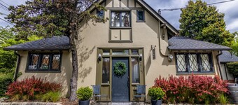 A charming little city cottage with backyard chickens awaits your arrival.