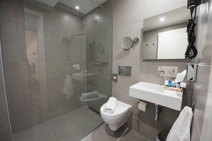 Een douche, een haardroger